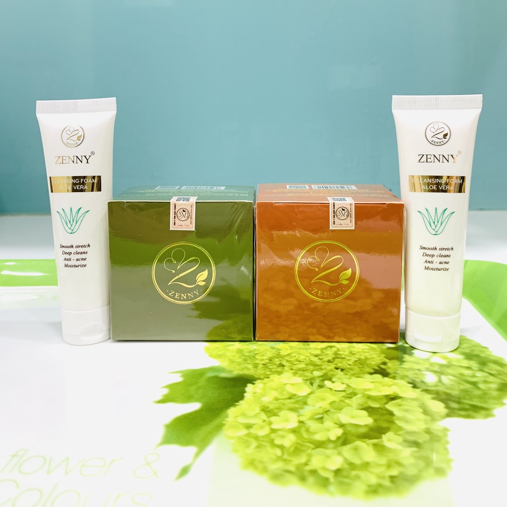 Bộ Kem Zenny chính hãng Sáng Da Ngừa Thâm Nám Tặng Kèm Serum và Son Môi