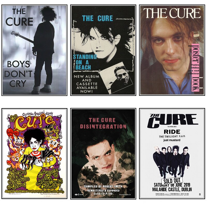 Áp Phích Dán Tường Hình Ngôi Sao Âm Nhạc The Cure Rock Trang Trí Nhà Cửa