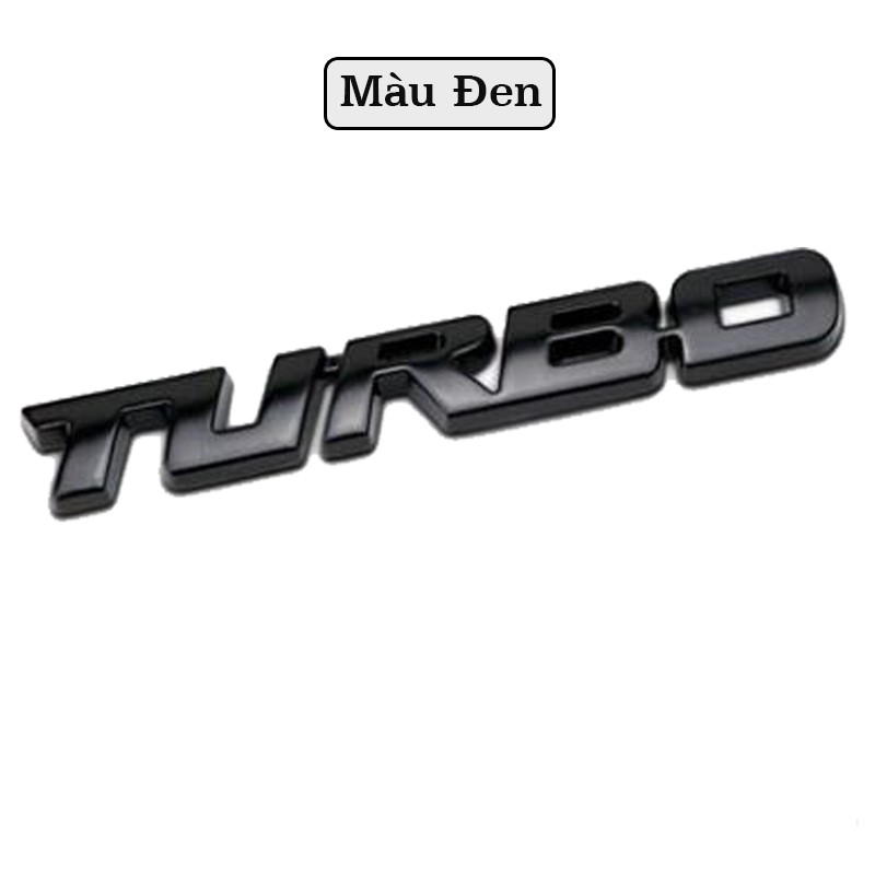 Chữ TURBO 3D Kim Loại - Trang Trí Xe Ô Tô Loại Đẹp