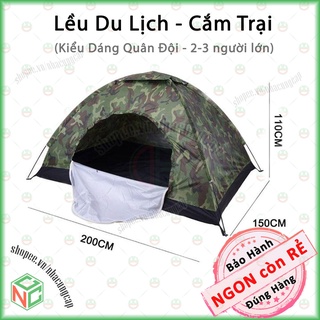 Lều Trại Du Lịch Phong Cách Quân Đội - NDHS-3732-LeuQD (Rằn ri)