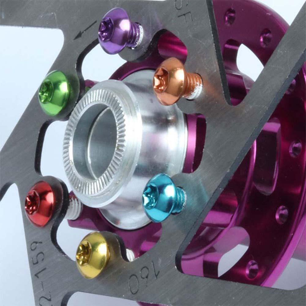 Danilo Set 12 Ốc Vít Gắn Đĩa Phanh Xe Đạp Leo Núi Nhiều Màu