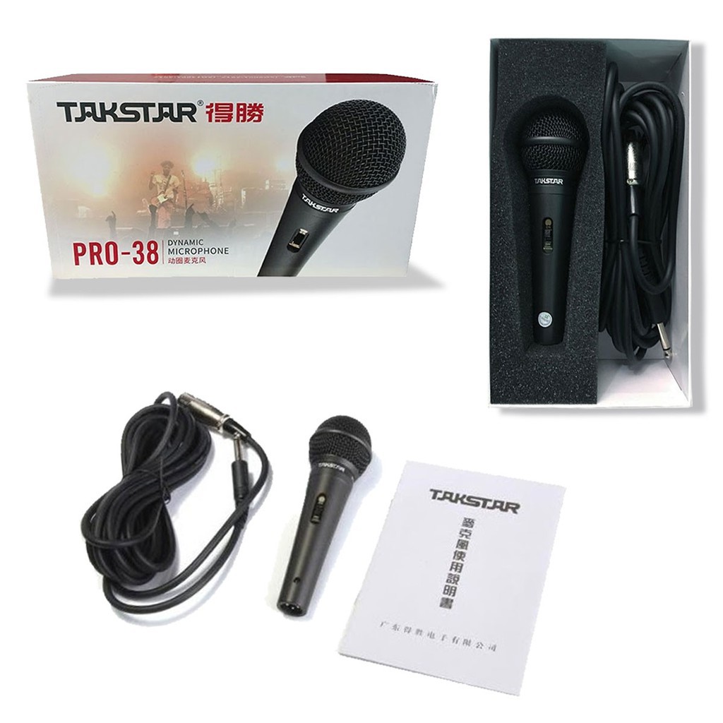 Micro karaoke Takstar E-340, TAKSTAR PRO38 có dây