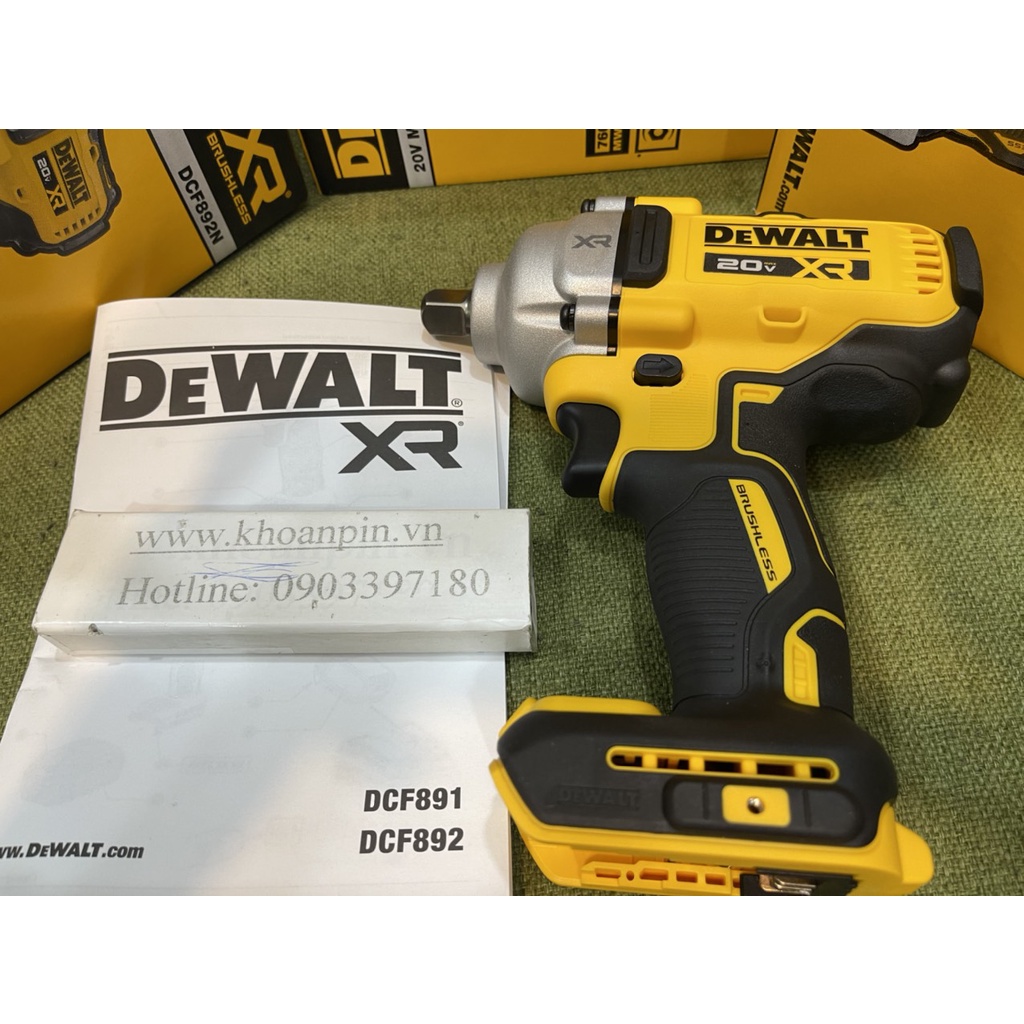 MÁY SIẾT BU LÔNG DÙNG PIN DEWALT DCF892 BODY