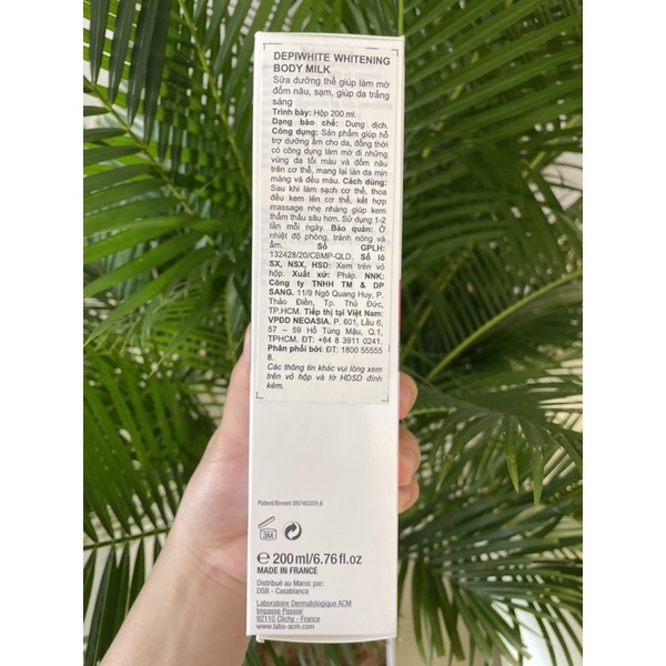KEM DƯỠNG TRẮNG DA GIỮ ẨM BODY DEPIWHITE ACM XUẤT XỨ MỸ