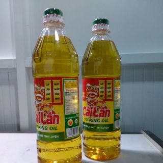 Combo 2 chai dầu ăn Cái Lân 1 lít dầu thực vật tinh luyện tốt sức khoẻ không nóng không nổi mụn giá rẻ xoa dịu nỗi đau