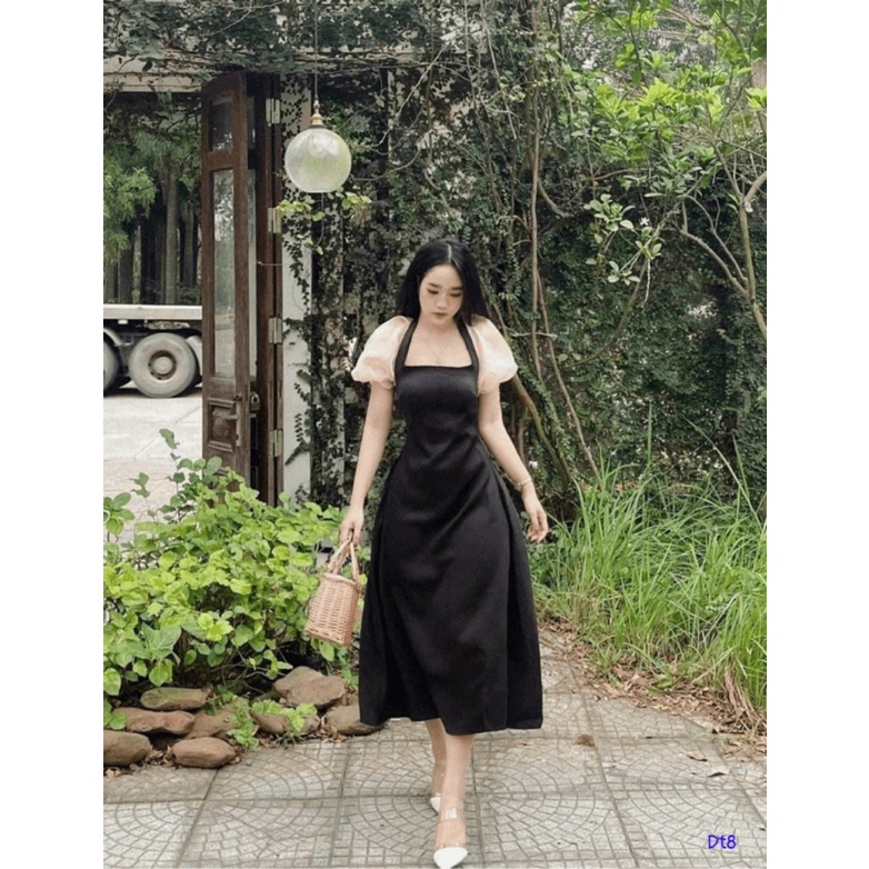 ĐẦM CHẤT UMI/ DÁNG A/ TAY PHỒNG, FORM/ PHONG CÁCH HÀN QUỐC, MẶC SIÊU SANG TRỌNG UP shop valentina