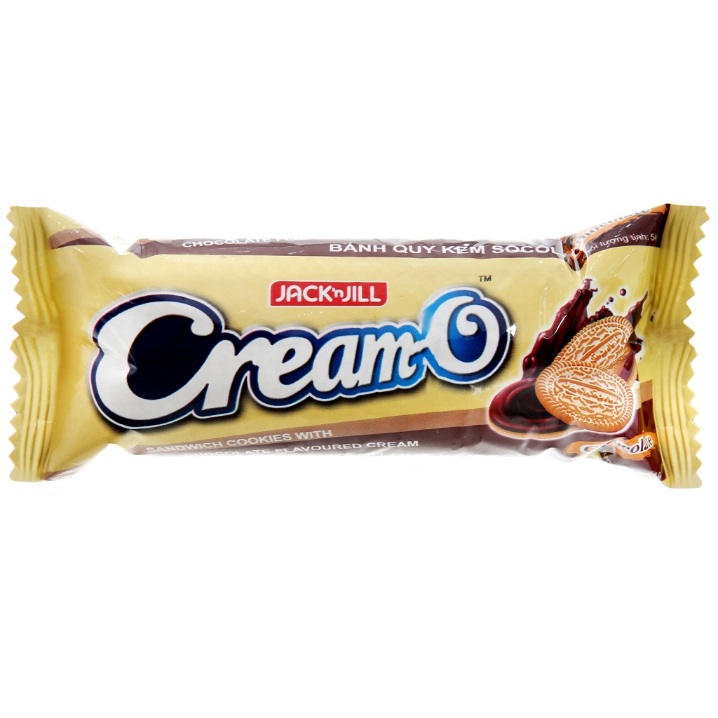 Bánh quy nhân kem sữa / sô cô la Cream-O gói 54g