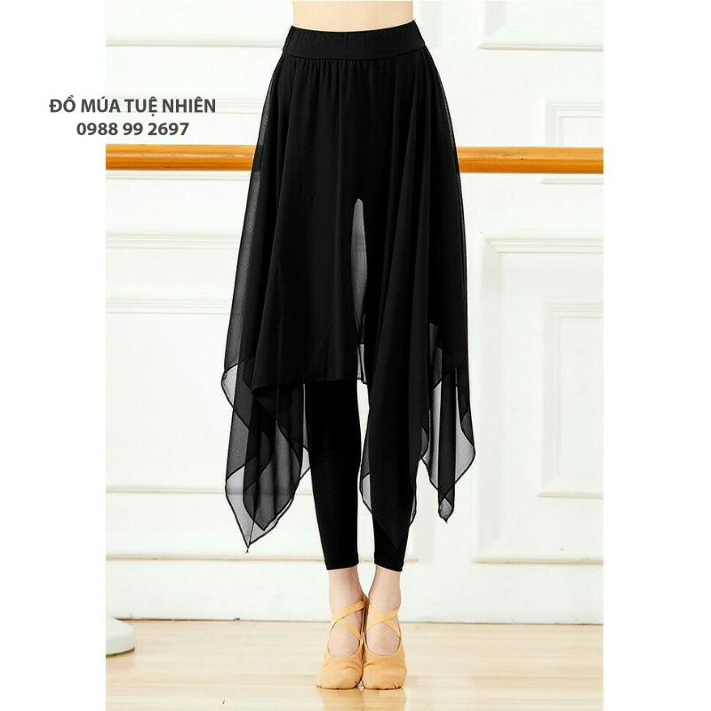 # Q01 | Quần legging liền tà váy dài múa cổ trang - Đồ Múa Tuệ Nhiên