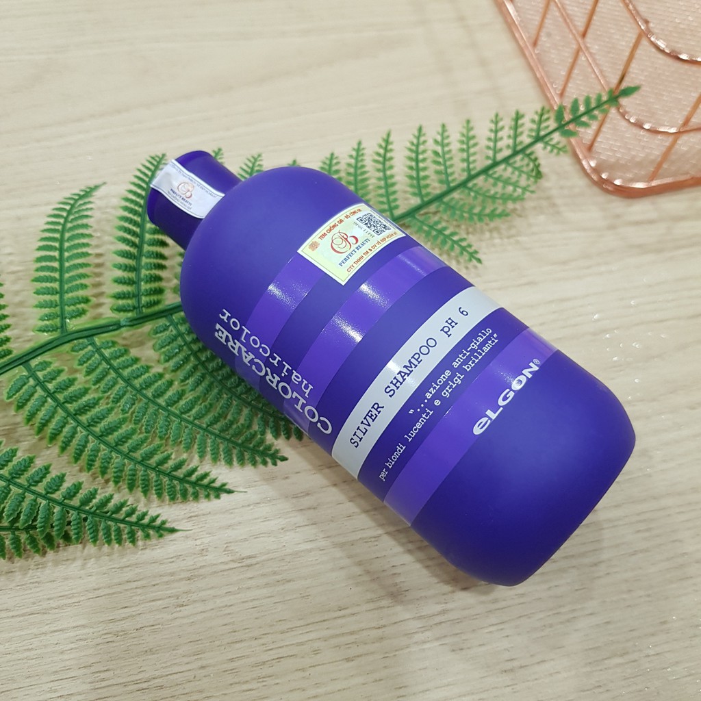 Dầu gội tím ELGON dành cho tóc tẩy trắng, tóc bạch kim 300ml