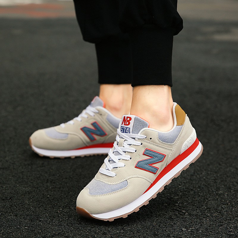 Giày Thể Thao New Balance 574 Phối Lưới Thoáng Khí Thời Trang Xuân Thu 2021 Mới