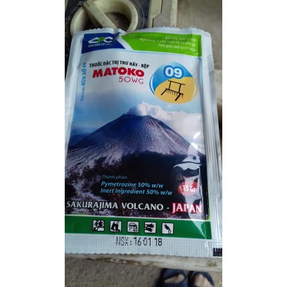 THUỐC ĐẶC TRỊ RẦY RỆP MATOKO 50WG 15GR SET 10 GÓI