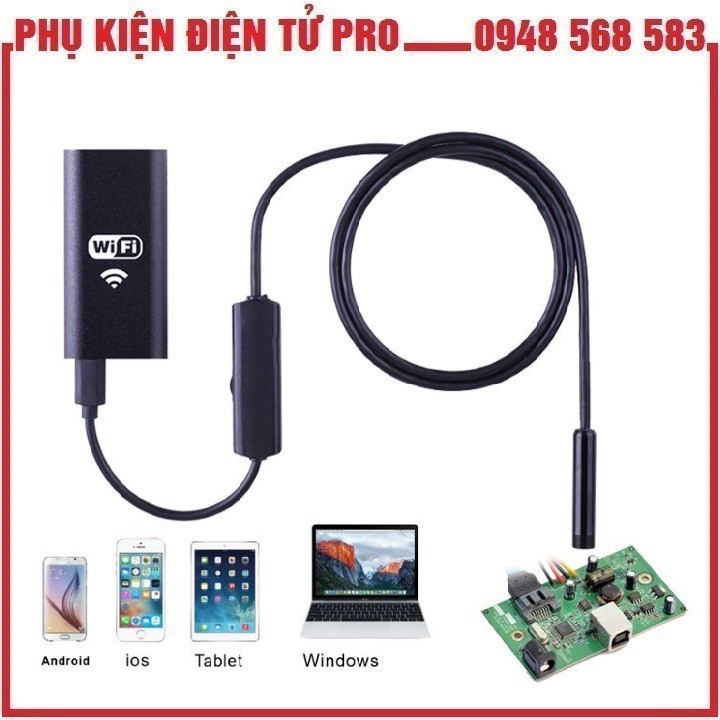 CAMERA NỘI SOI CHỐNG NƯỚC DÙNG CHO ĐIỆN THOẠI LED HD WIFI ENDOSCOPE