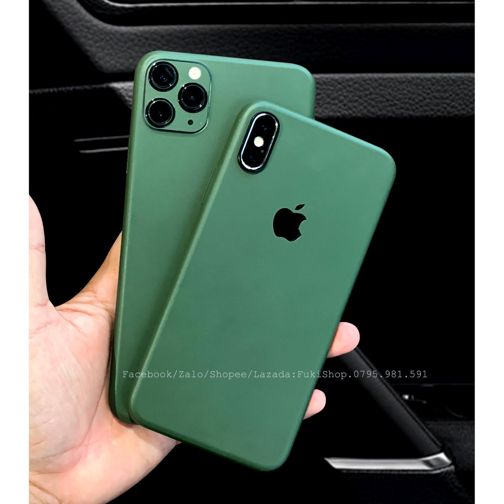 [IPHONE]Tấm Dán Skin mặt sau Midnight Green Full Viền Dành 5 6 7 8 6plus 7plus 8plus X XS XR XSMAX 11 PRO MAX 12 PRO MAX