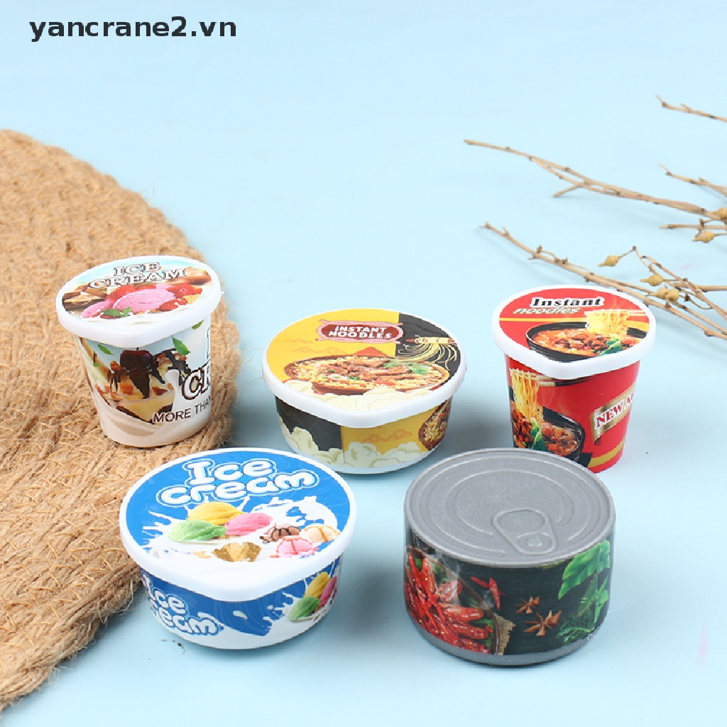 Mô hình kem ốc quế mini tỉ lệ 1: 6 xinh xắn dùng trang trí nhà búp bê