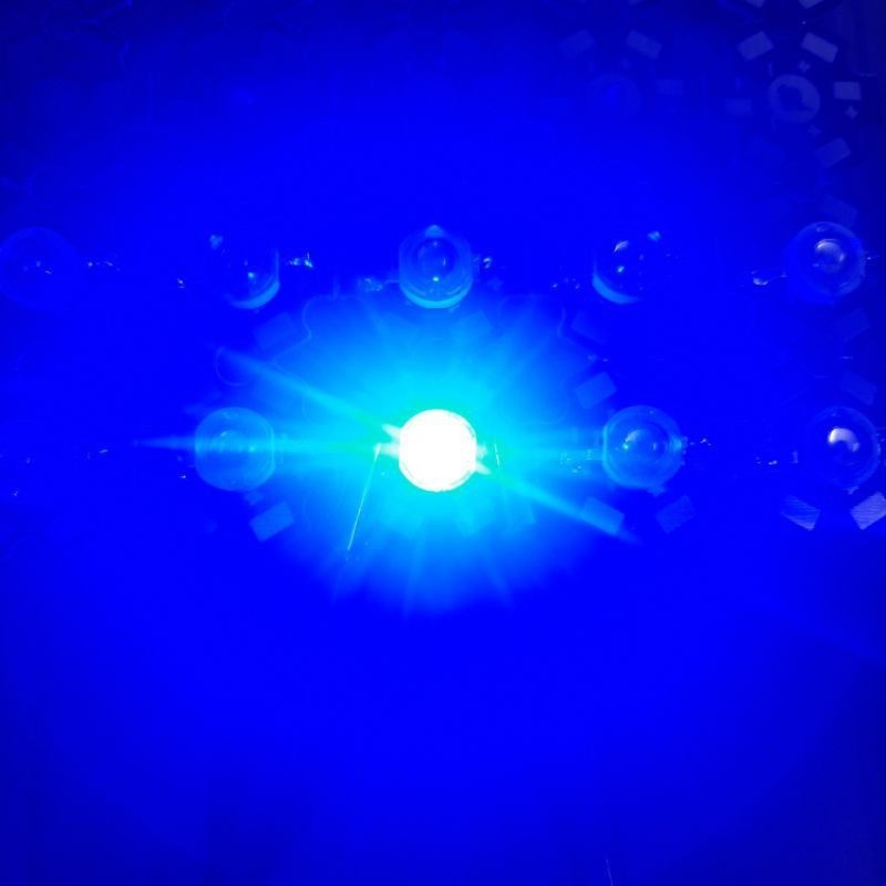 chip led 1w xanh dương đã hàn sẵn đế tản nhiệt