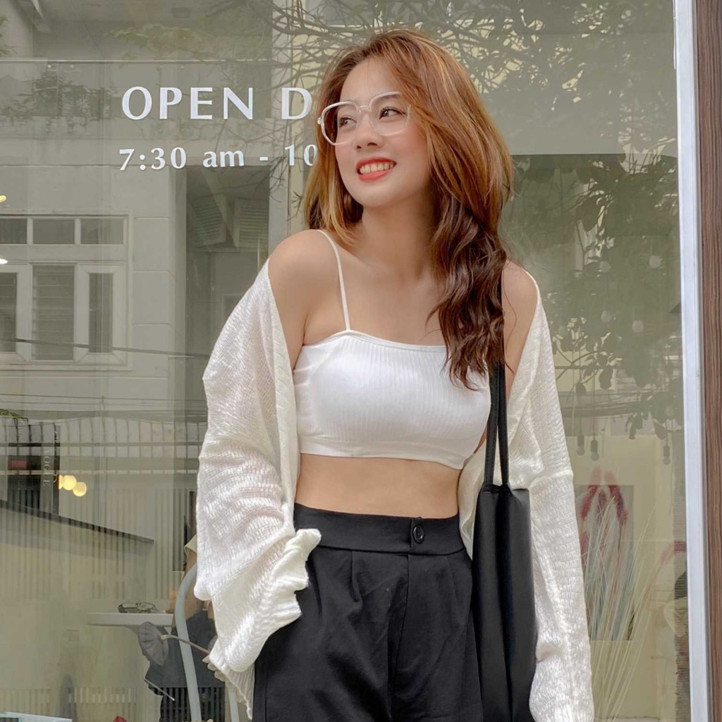 Áo Bra 2 dây tăm co giản tốt Ulzzang thời trang nữ Fmstyle Saigon 20BR12T360501 | BigBuy360 - bigbuy360.vn