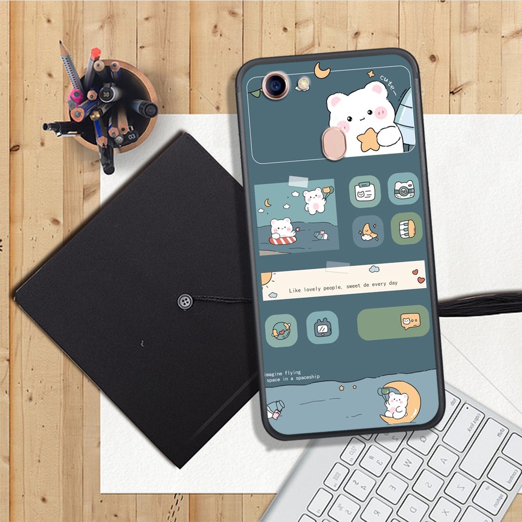 [ HOT BỎNG TAY] ỐP LƯNG OPPO F5/F7 , IN HINH CHIBI PHI HÀNH GIA ĐÁNG YÊU, SIÊU CUTE.