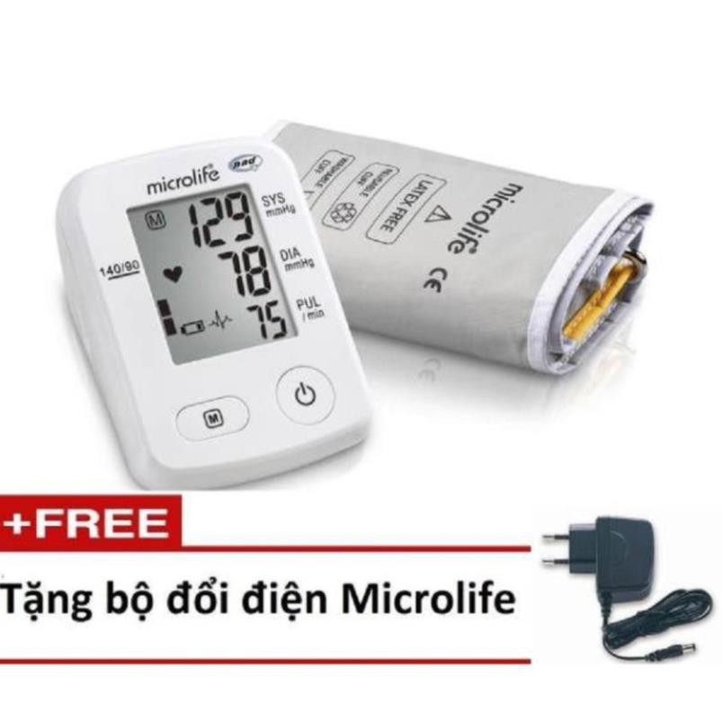 Máy Đo Huyết Áp Bắp tay Microlife BP A2 CLASSIC - Tặng bộ đổi nguồn Microlife