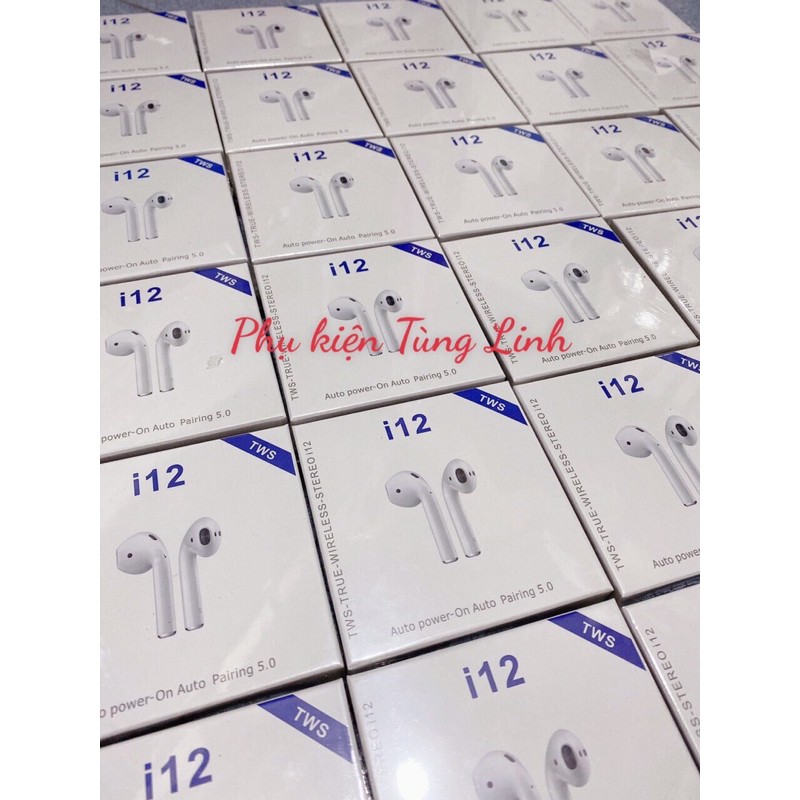Tai Nghe i12 TWS Bluetooth 5.0 Freeship,Tai nghe không dây cảm ứng