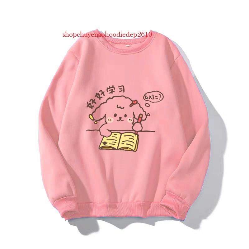 [Mã FAXANH1505 giảm 10K đơn 50K] áo sweater in hình ly trà sữa siêu xinh độc đáo nhiều màu sắc | BigBuy360 - bigbuy360.vn