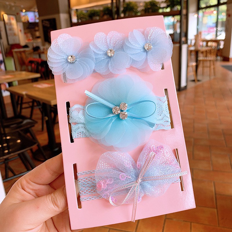 Set 3 Băng Đô Nơ Xinh Xắn Cho Bé Gái