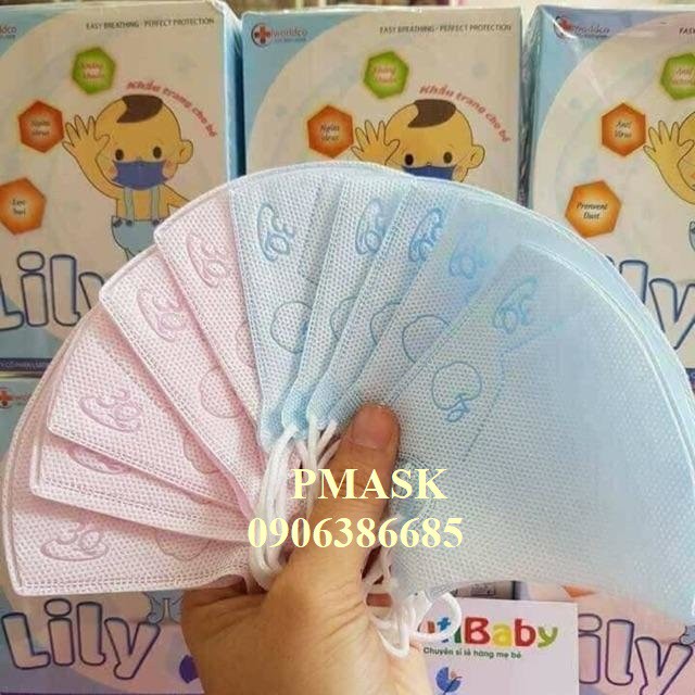 50 hộp khẩu trang Lily cho bé 10 cái/ Hộp