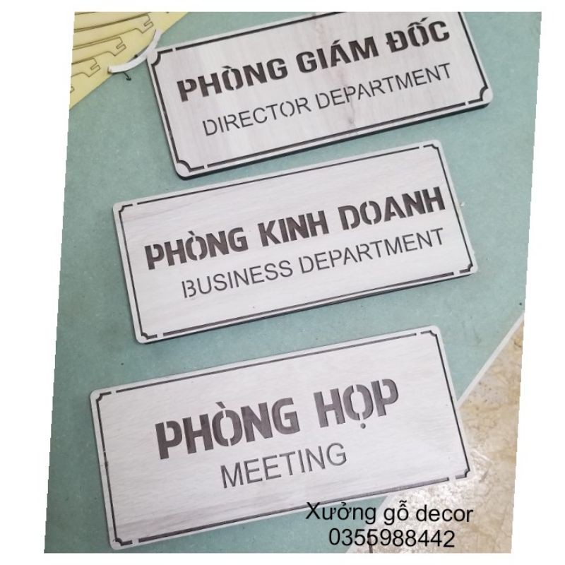 [ Hàng Chất Lượng ] Bảng Gỗ Phòng Kinh Doanh