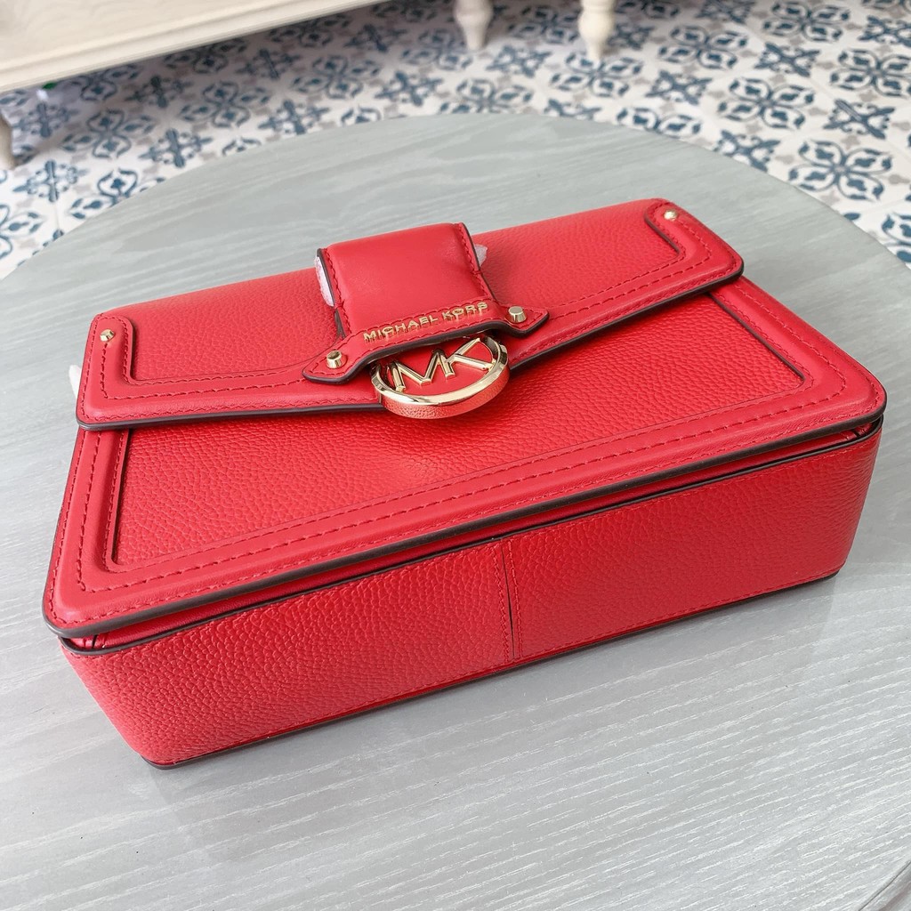 Túi Michael Kors Jessie Messenger Bag - màu đỏ tuyệt đẹp 💯 Authentic