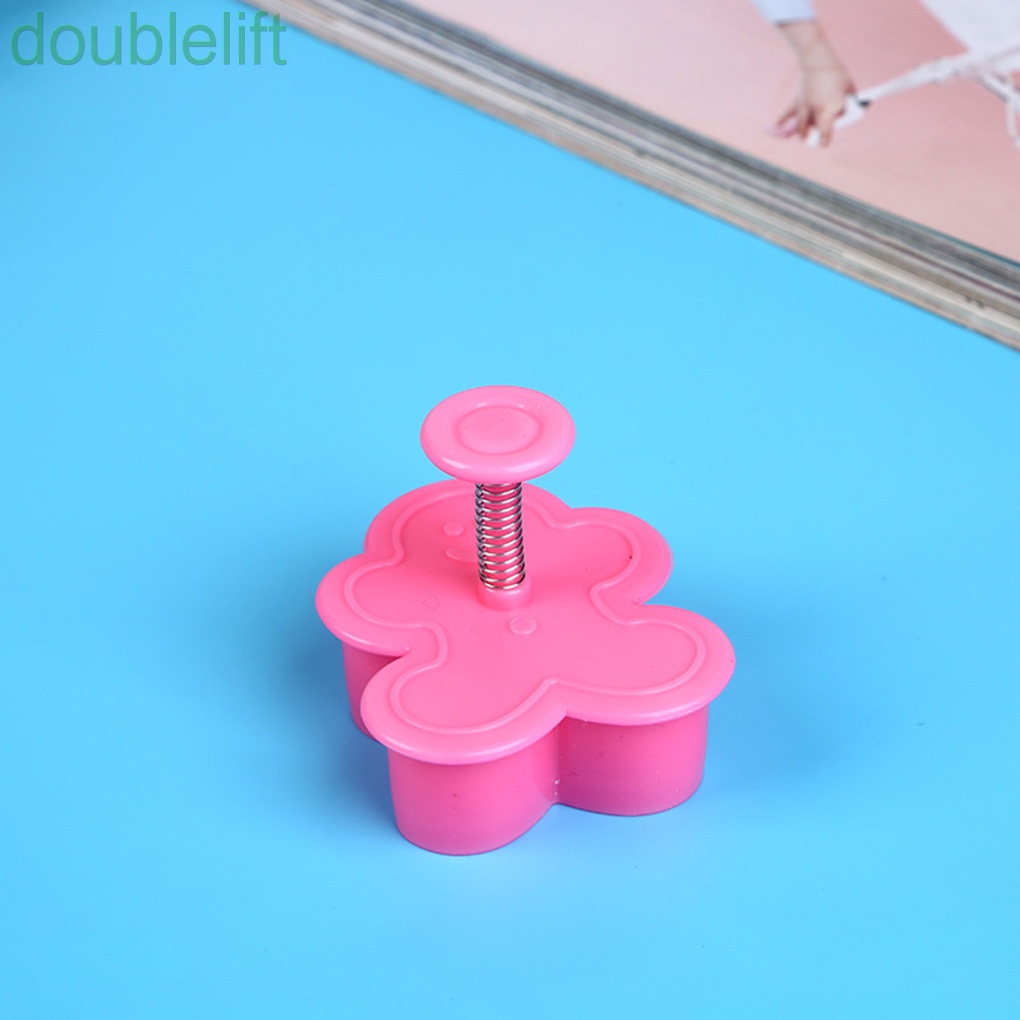 Set 4 khuôn cắt bánh bằng nhựa ABS cấp thực phẩm phong cách Giáng Sinh