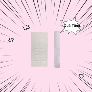 KOLIN 24 false nails in a box, quick and easy to use nail patch small daisy