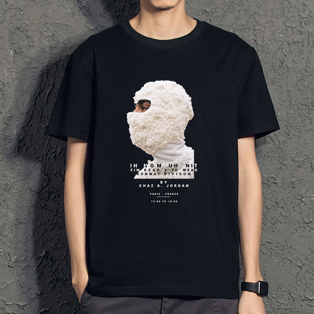 Áo thun unisex ngắn tay không cổ in hình MẶT NGƯỜI NAM - Bộ sưu tập áo phông mặt người thời trang | BigBuy360 - bigbuy360.vn