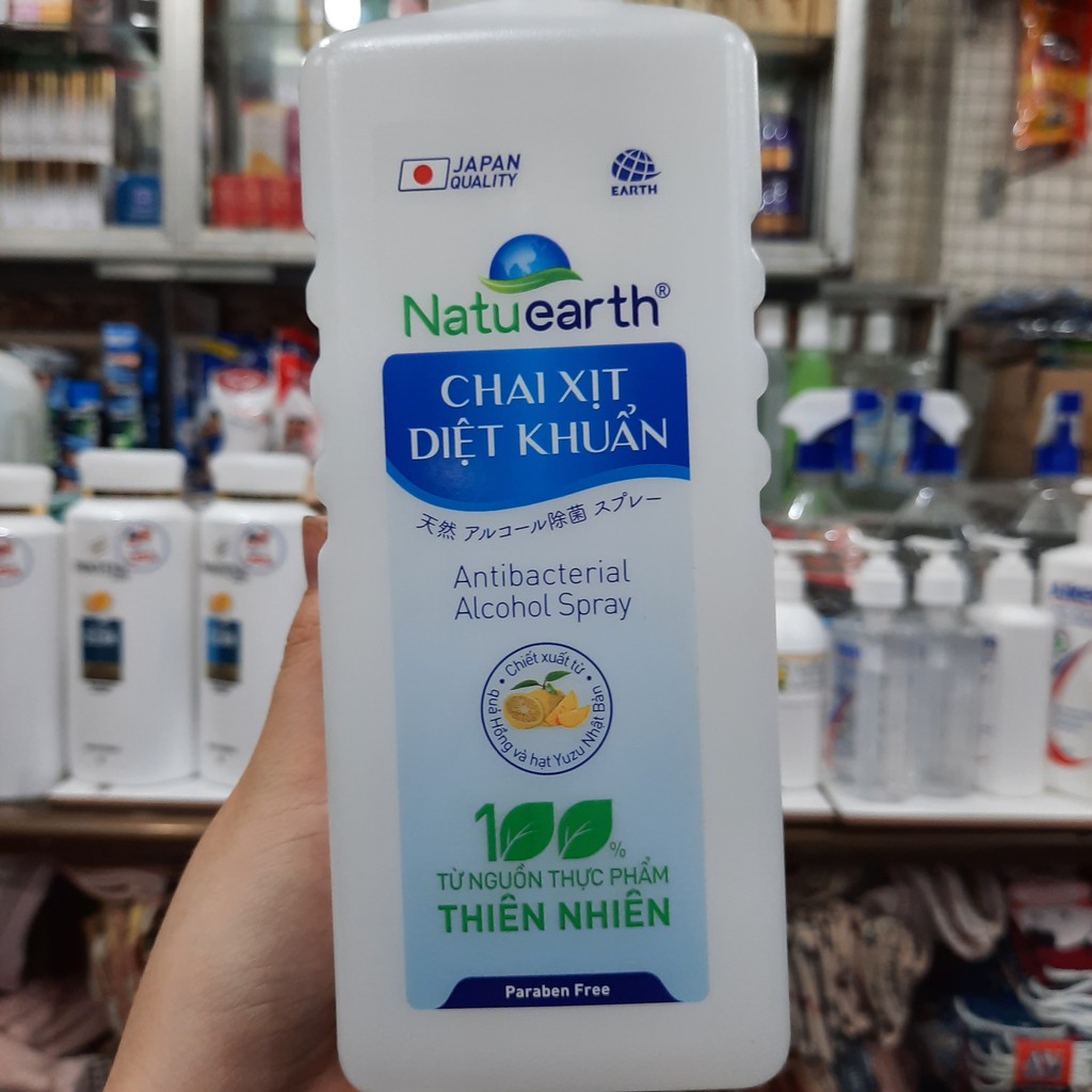 Chai diệt khuẩn dạng vòi Natuearth 750ml ( gia dụng và y tế )