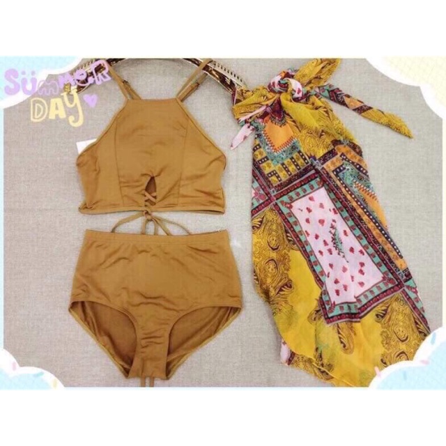 Bikini + khăn quấn
