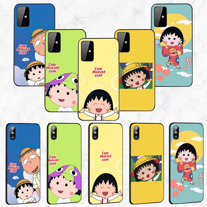 Ốp điện thoại silicone mềm in hình Maruko cho iPhone 7 8 7+ 8+ 6+ 6S+ XR XS Max 5 5s GR28