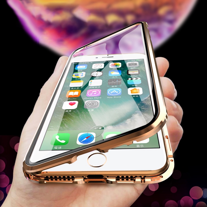 Ốp điện thoại bảo vệ hai mặt trước+sau cho iPhone12 Pro 11 7/8 7 8 plus X/XS XR XSMax