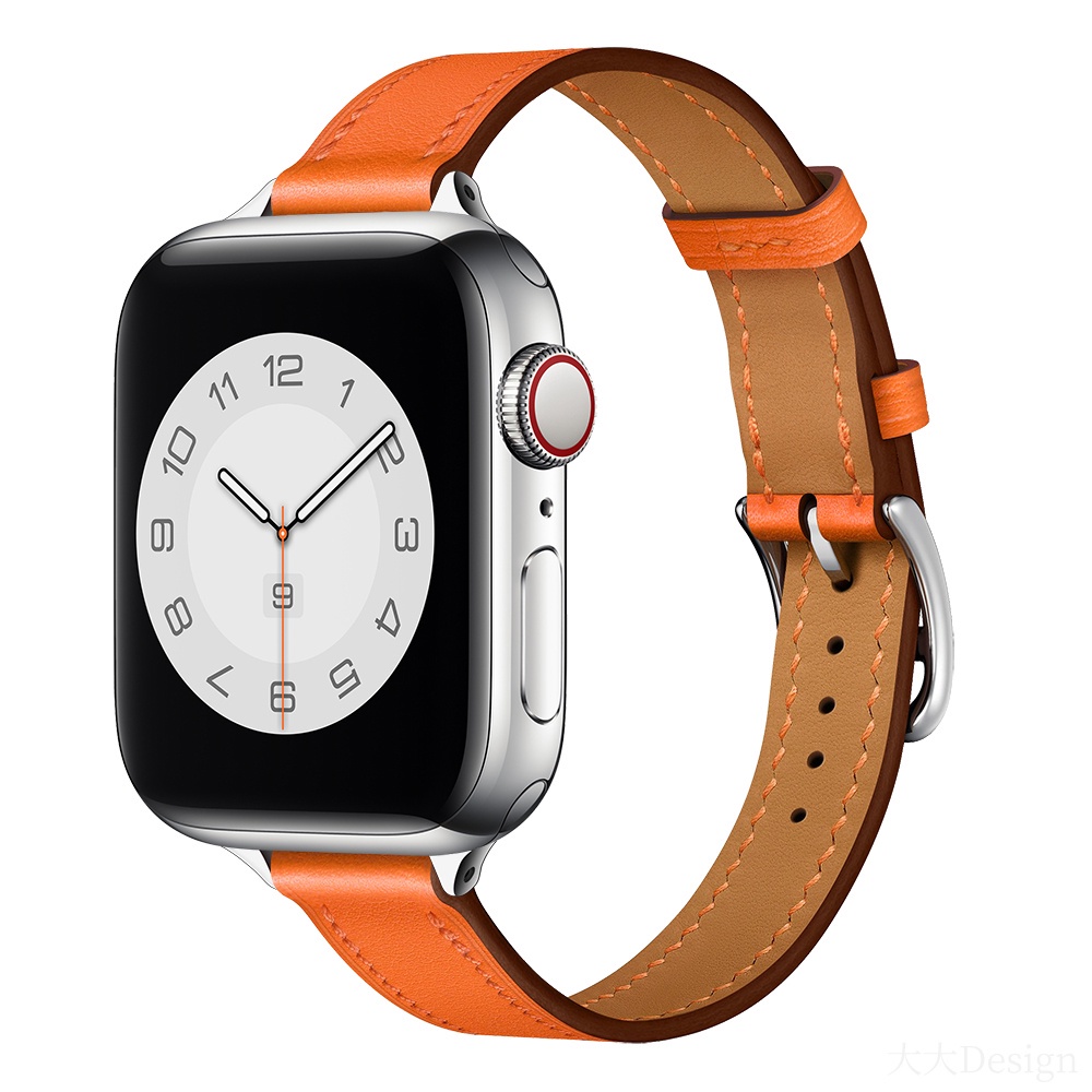 Dây Đeo Bằng Da Mềm Thoáng Khí Cho Đồng Hồ Thông Minh Apple Watch 41Mm 45Mm 38Mm 42Mm 44Mm 40Mm iWatch Series 7 SE 654321 Dây Đồng Hồ Nữ