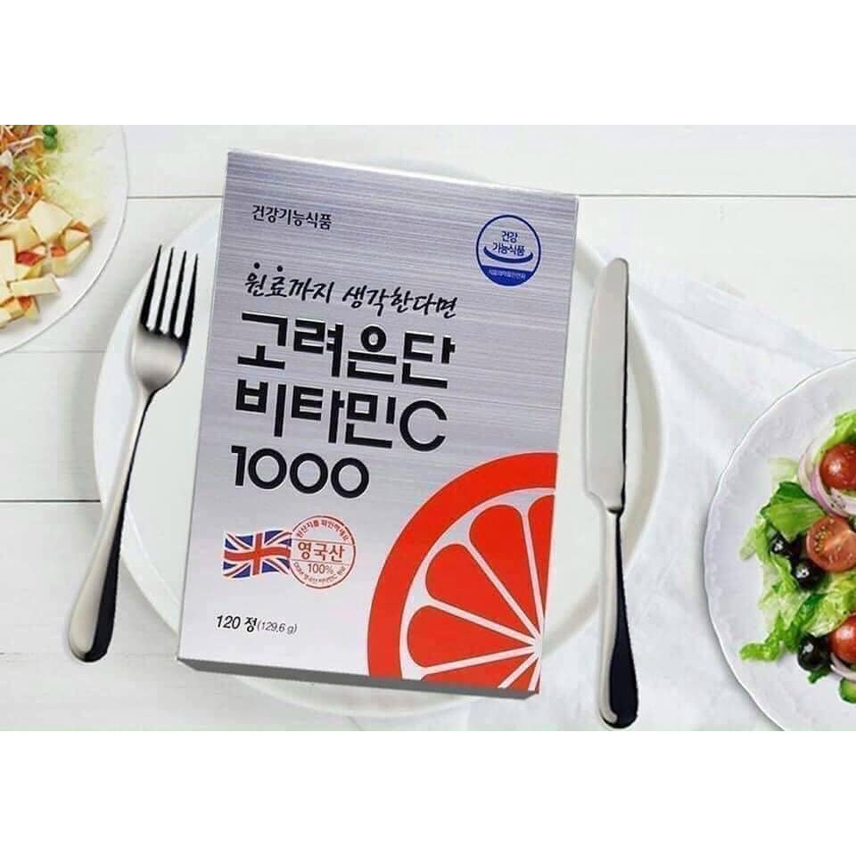 Viên uống vitamin C 1000mg Hàn Quốc Korea Eundan 120 viên, vitamin c bạc - date xa 2025