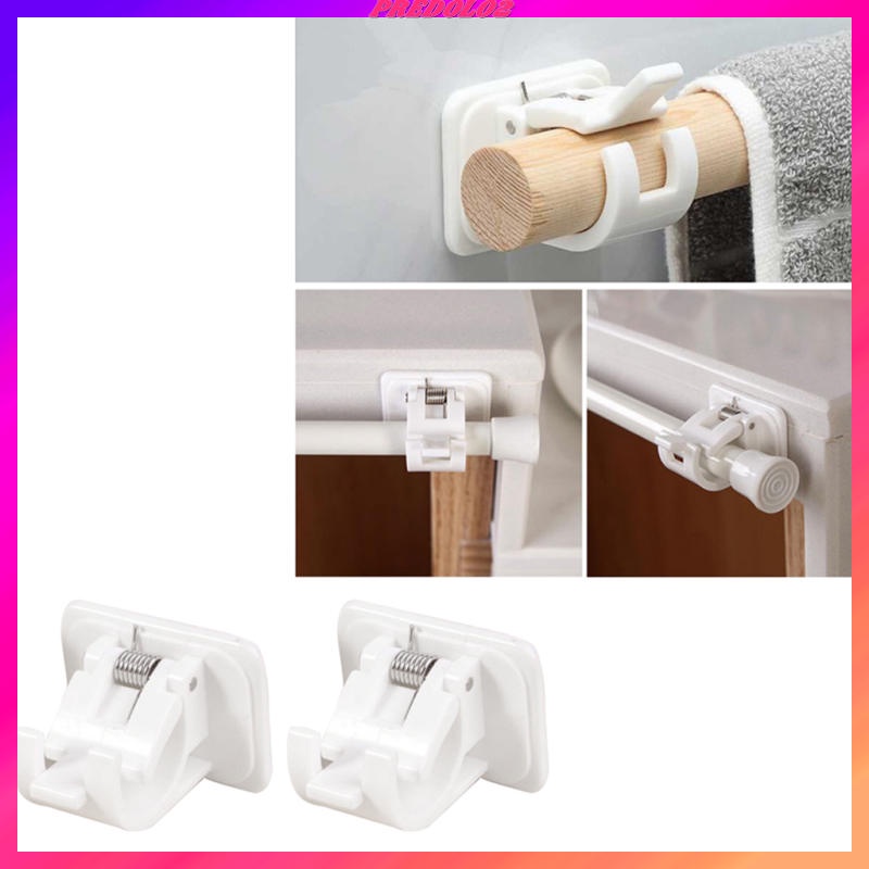 [Predolo2] 2 Thanh Treo Rèm Không Cần Khoan Có Thể Điều Chỉnh Cho Nhà Bếp