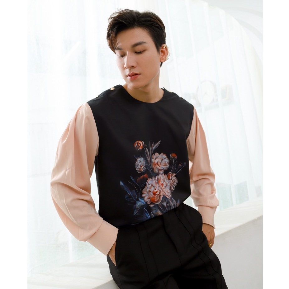 Áo Sơ Mi Nam In Hoa Thương Hiệu Mr Twins