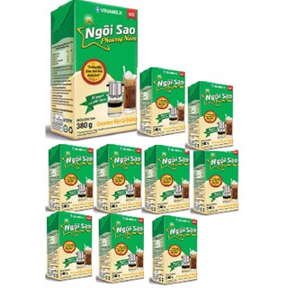 Combo 10 Hộp Sữa đặc Ngoi Sao Phương Nam Xanh La Hộp Giấy 380g Giảm Chỉ Con 185 000 đ