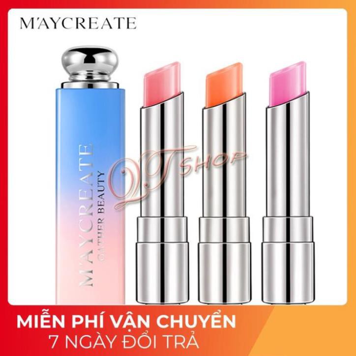 [FREESHIP]  Son đổi màu dưỡng ẩm môi Maycreate SM33