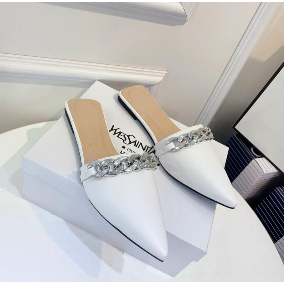 GIÀY SỤC MŨI NHỌN VIỀN XÍCH NHỎ | BigBuy360 - bigbuy360.vn