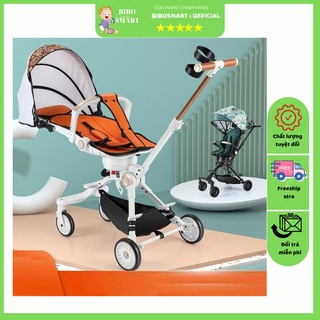 Xe đẩy gấp gọn cho bé - Xe đẩy đảo chiều V22 cao cấp, bánh xe xoay 360 độ có thể nằm ngồi ngả lưng cho bé