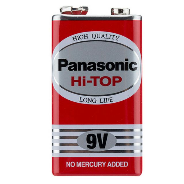 Pin 9V 6F22 Panasonic Hi-Top Carbon 6F22DT/1S Gói 1 viên