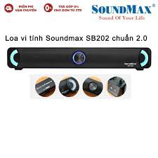 Loa soundbar SoundMax SB-202/2.0 -Có Đèn Led- Hàng chính hãng- Bảo Hành 12 Tháng