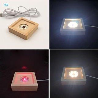 Giá Đỡ Đèn LED Pha Lê Thủy Tinh Đế Gỗ Trưng Bày Nghệ Thuật La-ser