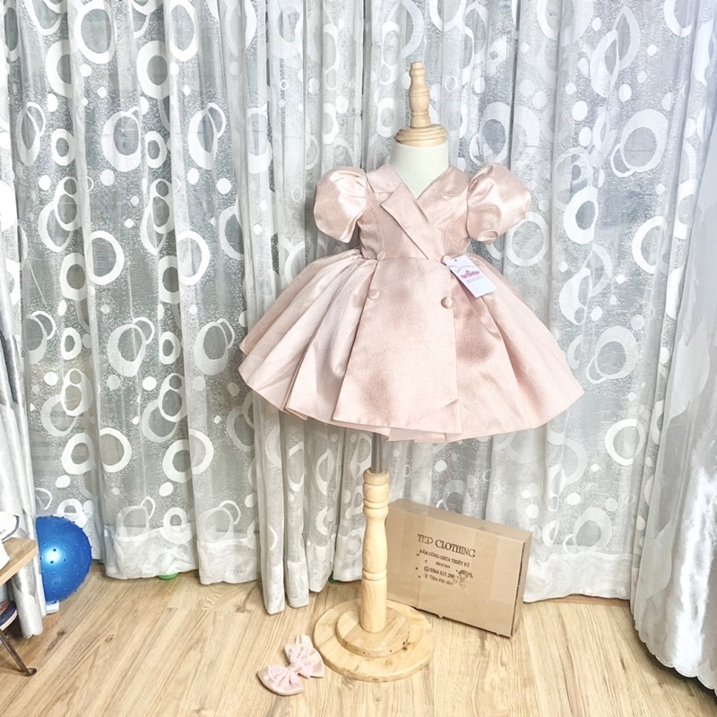 ADELAIDE - ĐẦM CÔNG CHÚA THIẾT KẾ CHO BÉ GÁI BY TEP CLOTHING - HÌNH THẬT SHOP CHỤP TẠI XƯỞNG