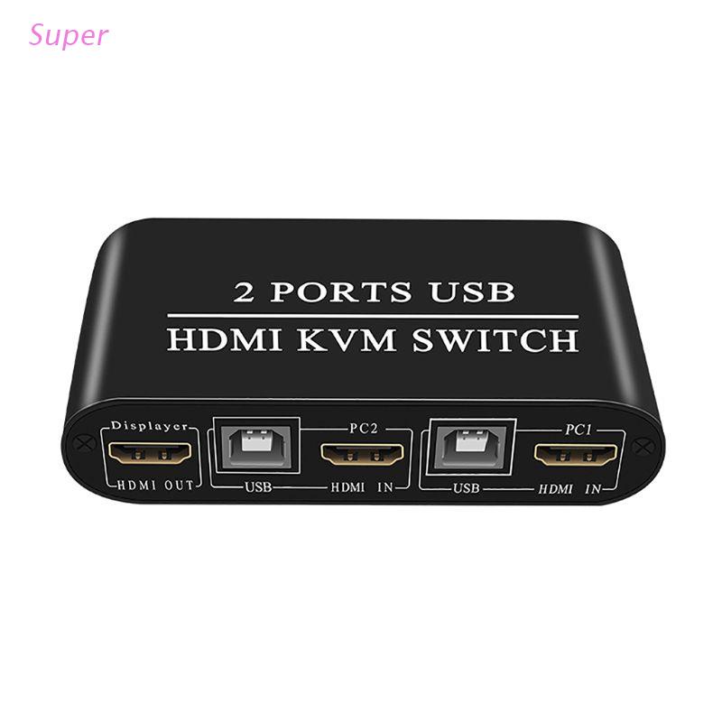 Bộ Chia Chuột Và Bàn Phím 2 Cổng USB HDMI KVM Dễ Sử Dụng