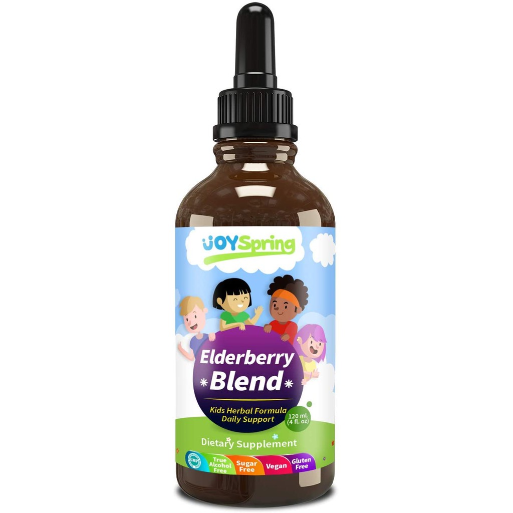 Siro Syrup Joyspring Elderberry 30ml giúp bé tăng đề kháng date 12.2025 mẫu mới nhất