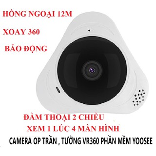 Camera mini ốp trần siêu nhỏ gọn quay toàn cảnh 360 độ